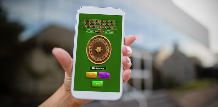 Antarmuka aplikasi koin slot menunjukkan menu Liga 1, blackjack langsung, dan opsi deposit